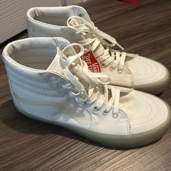 Vans Cream High-Top Sneakers - Picture 1 of 5